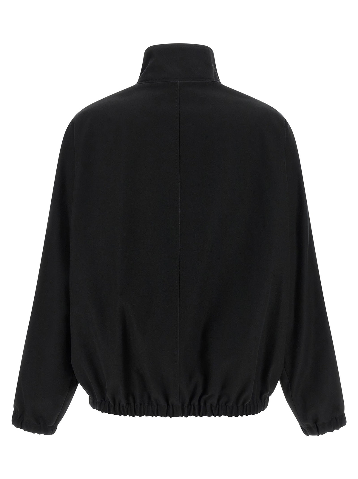 courrèges Buckle Zipped Bomber Jacket Black