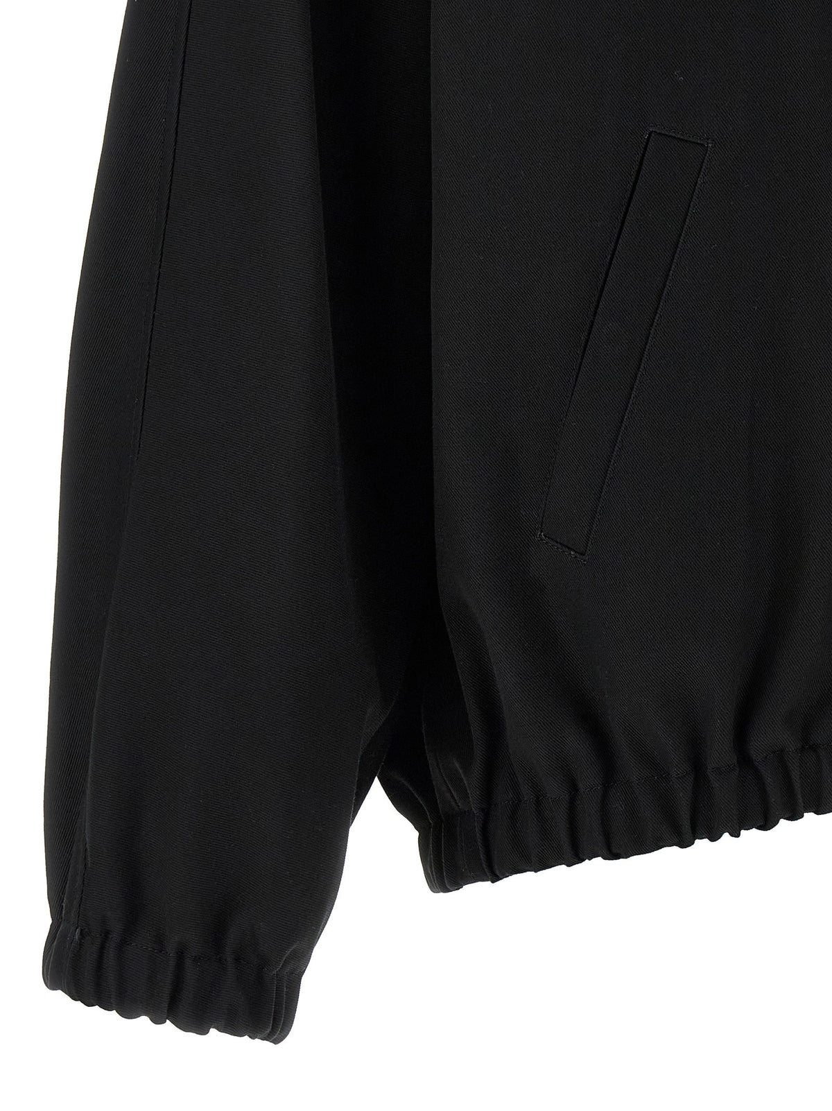 courrèges Buckle Zipped Bomber Jacket Black