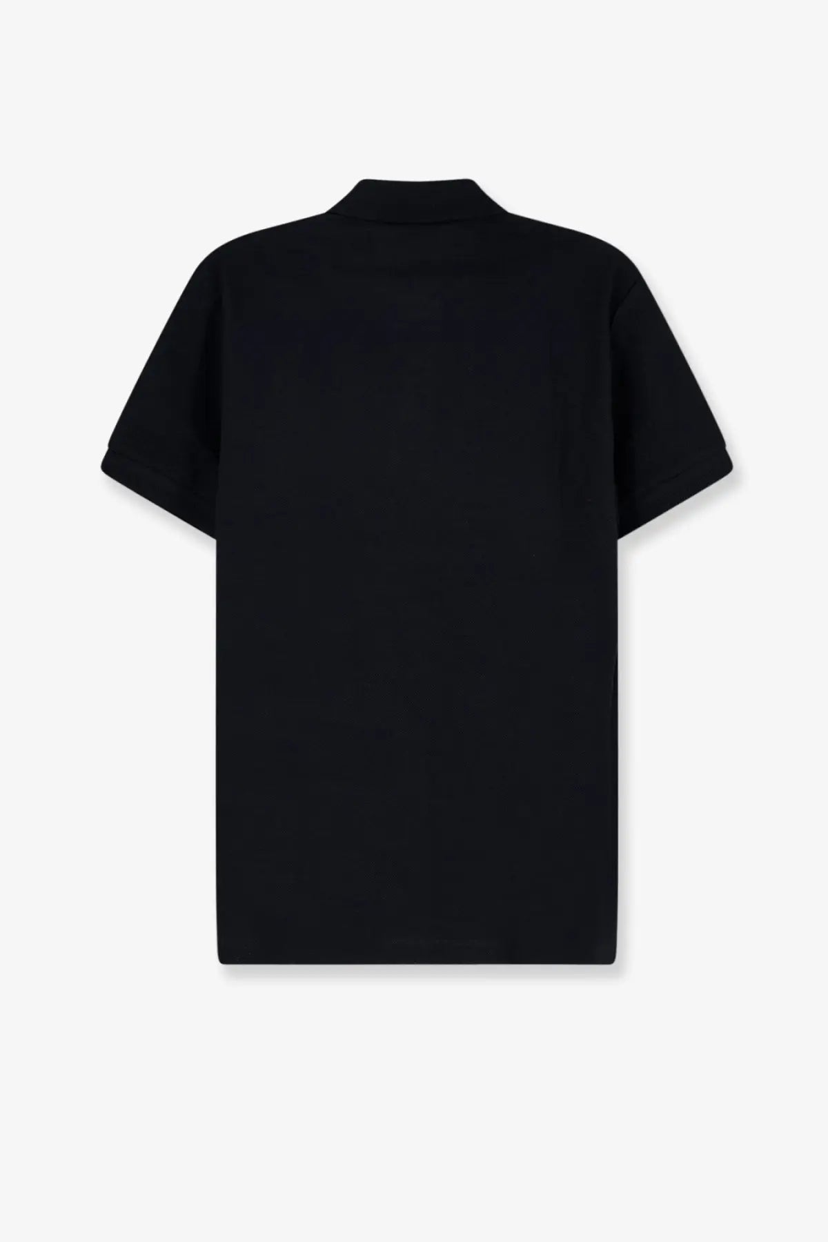 Burberry men’s black cotton polo shirt with short sleeves classic collar and minimalist design