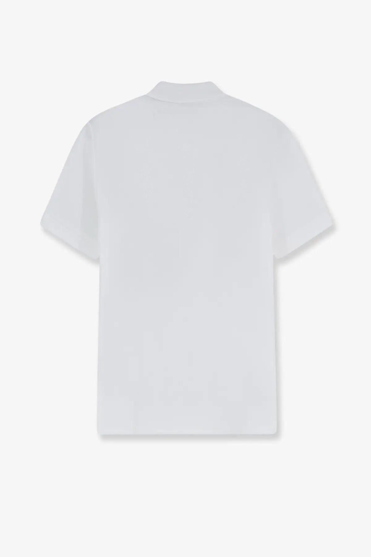 Burberry men’s organic cotton polo shirt white with short sleeves and simple crew neck design