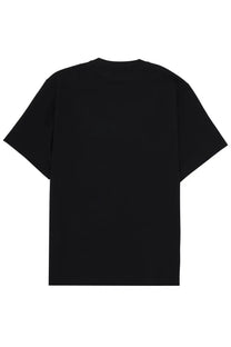Burberry men’s black oversized t-shirt with minimalist design in soft cotton fabric for casual wear