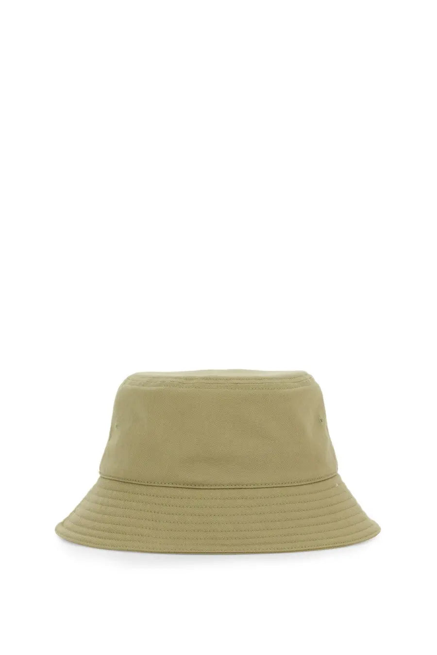 Burberry unisex beige canvas bucket hat with wide brim and subtle stitching details