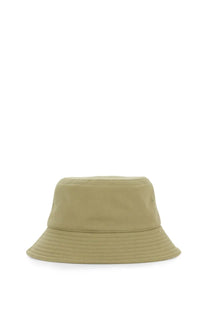 Burberry unisex beige canvas bucket hat with wide brim and subtle stitching details