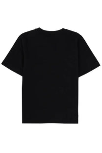 Burberry women’s black short-sleeved cotton t-shirt with simple crew neck design perfect for casual wear