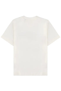 Burberry women’s white cotton t-shirt with a simple minimalist design perfect for casual wear