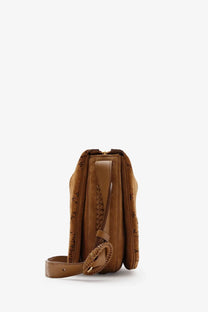 Burberry Women's Tavistock Suede Crossbody Bag Brown