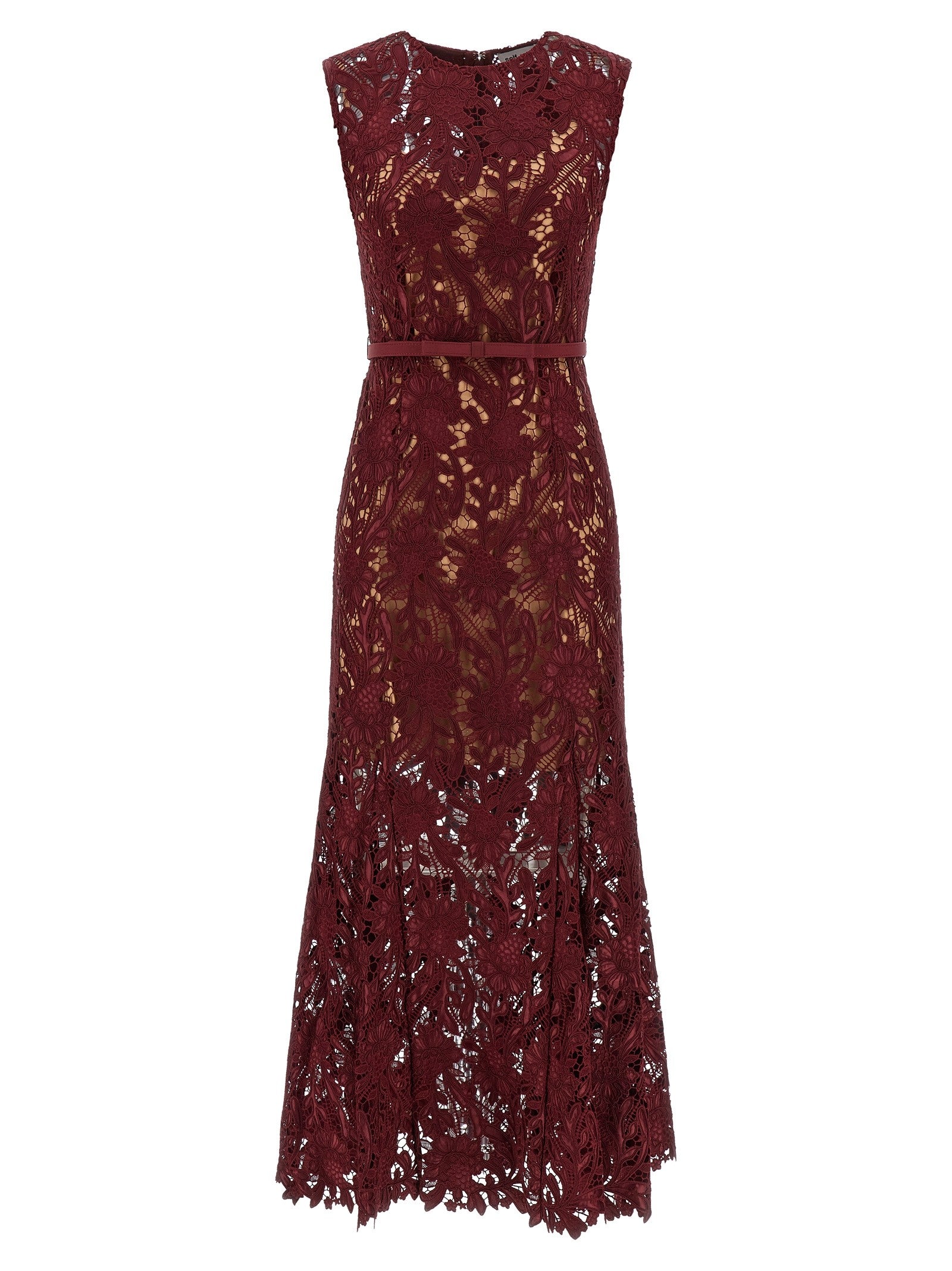 self-portrait Women's Lace Midi Dress Red