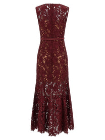 self-portrait Women's Lace Midi Dress Red