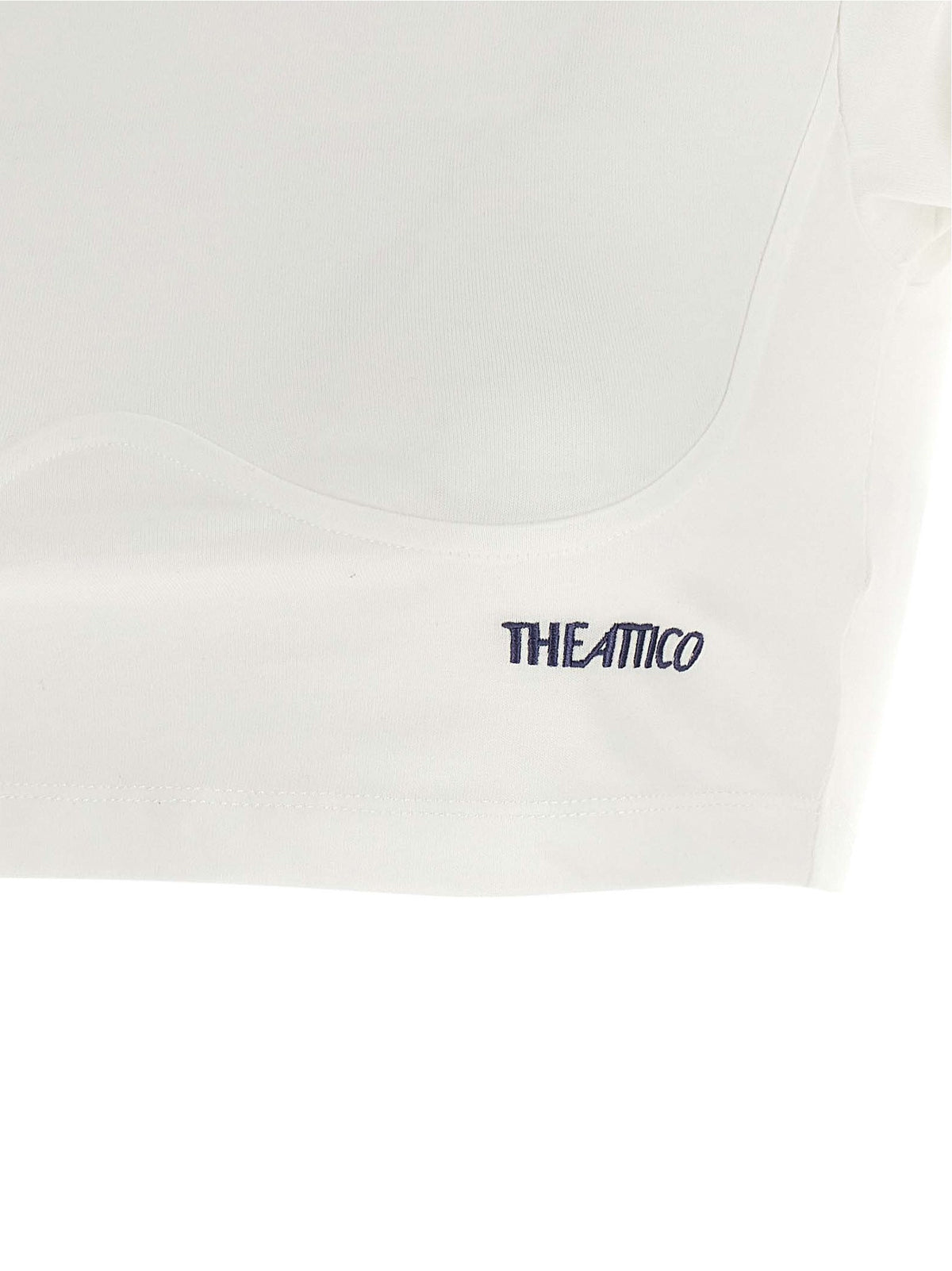 The Attico Bustier Crop Shirt White
