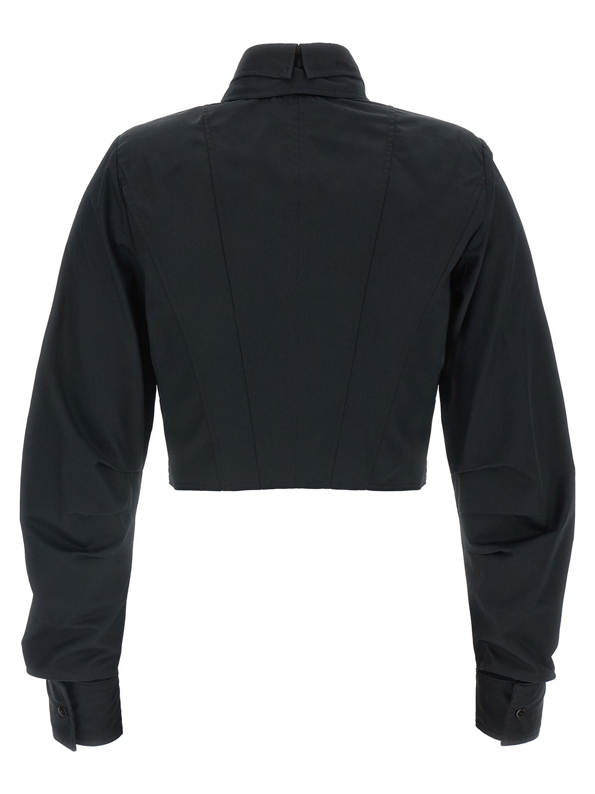 Elisabetta Franchi Bustier Shirt Black, view 2