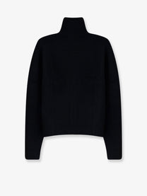 Tonywack Men's Button up Ribbed Wool and Cotton Cardigan Black, view 2