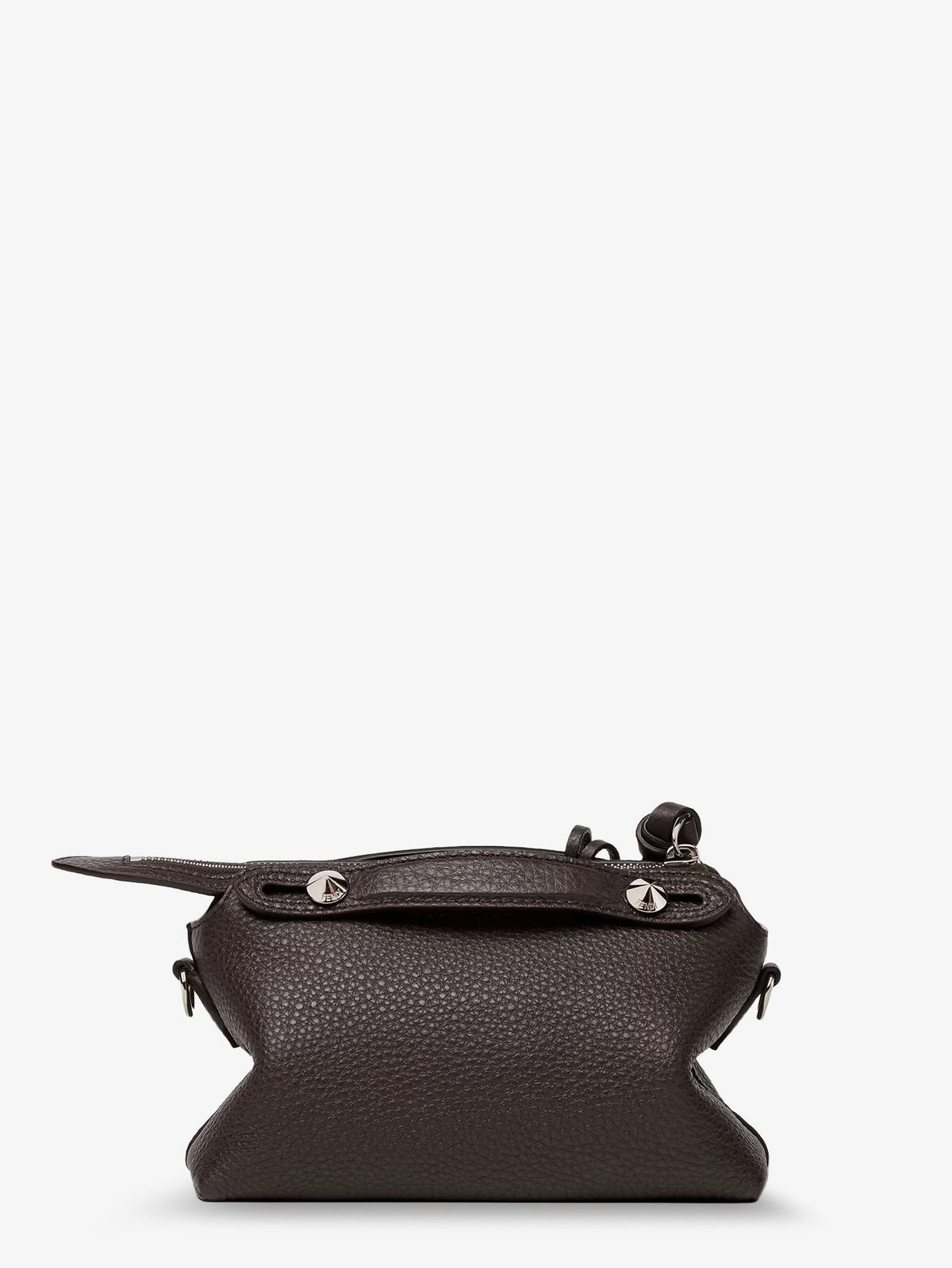 Fendi Women's By the Way Hammered Leather Handbag Black