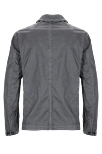 C.P. Company men’s blazer Fili grey dark gray cotton jacket with classic collar and buttoned cuffs