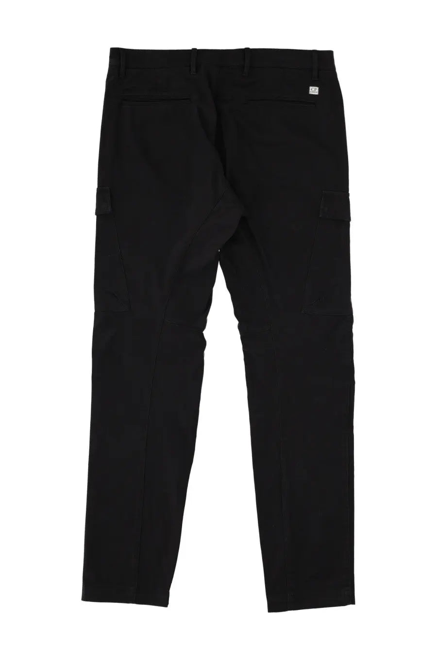 C.p. company men’s black cargo pants with a sleek straight-leg cut made from durable fabric