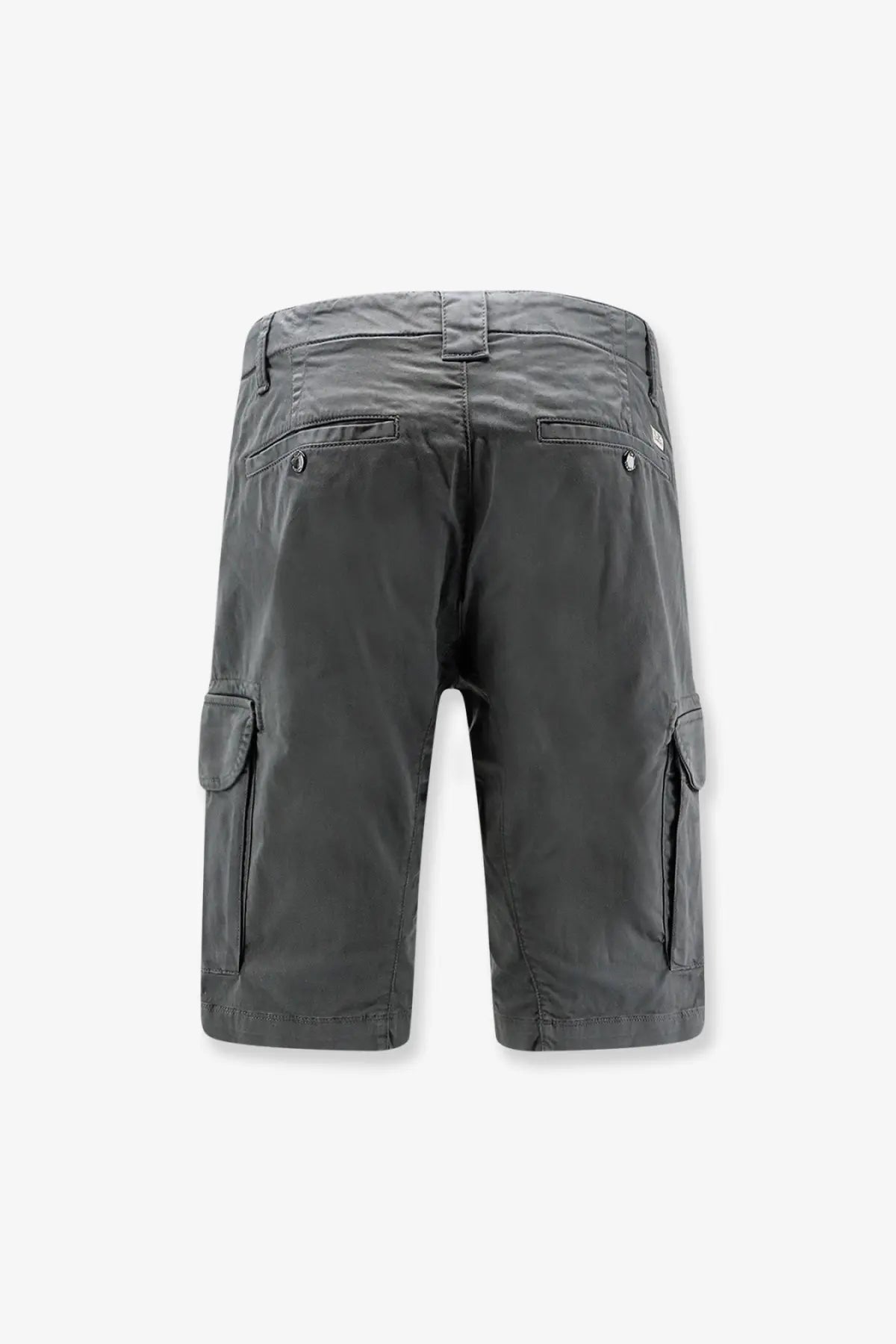 C.p. company men’s grey cotton cargo bermuda shorts with multiple pockets and durable fabric finish