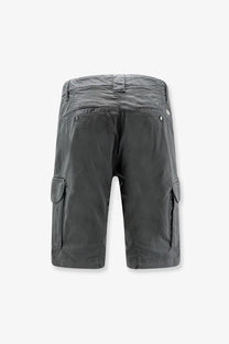 C.p. company men’s grey cotton cargo bermuda shorts with multiple pockets and durable fabric finish