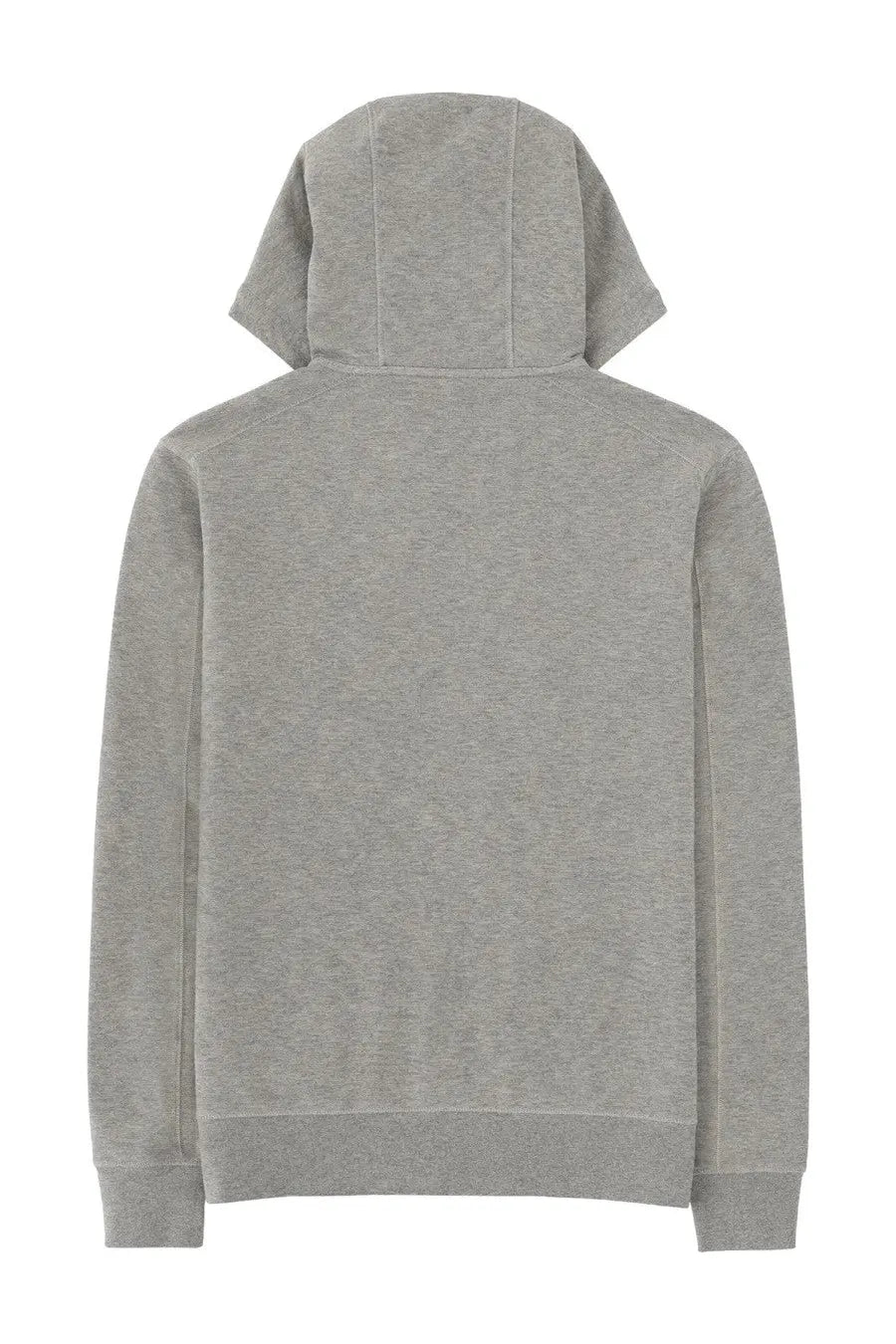 C.P. Company men’s felpa con cappuccio grey heather gray hooded sweatshirt with soft textured fabric and ribbed cuffs