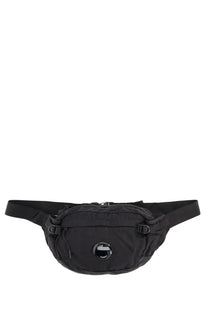 Black c.p. company men’s pouch made of nylon in black featuring compact design and durable material