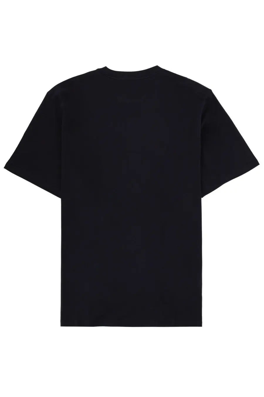 Black short-sleeved cotton crew neck t-shirt from c.p. company mens shirt con blue collection