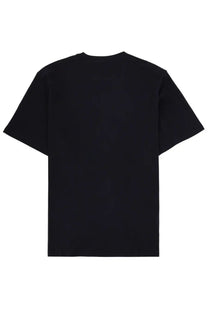 Black short-sleeved cotton crew neck t-shirt from c.p. company mens shirt con blue collection