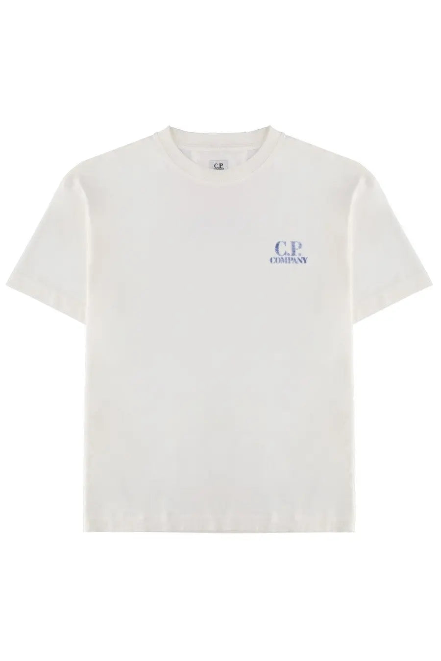 White c.p. company men’s cotton shirt in white showcasing classic design and lightweight fabric for casual wear