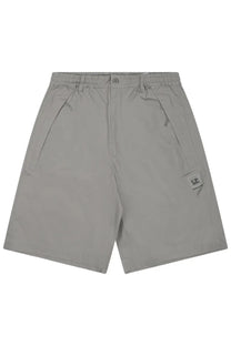 C.p. company men’s metropolis con grey shorts featuring lightweight breathable fabric for casual wear