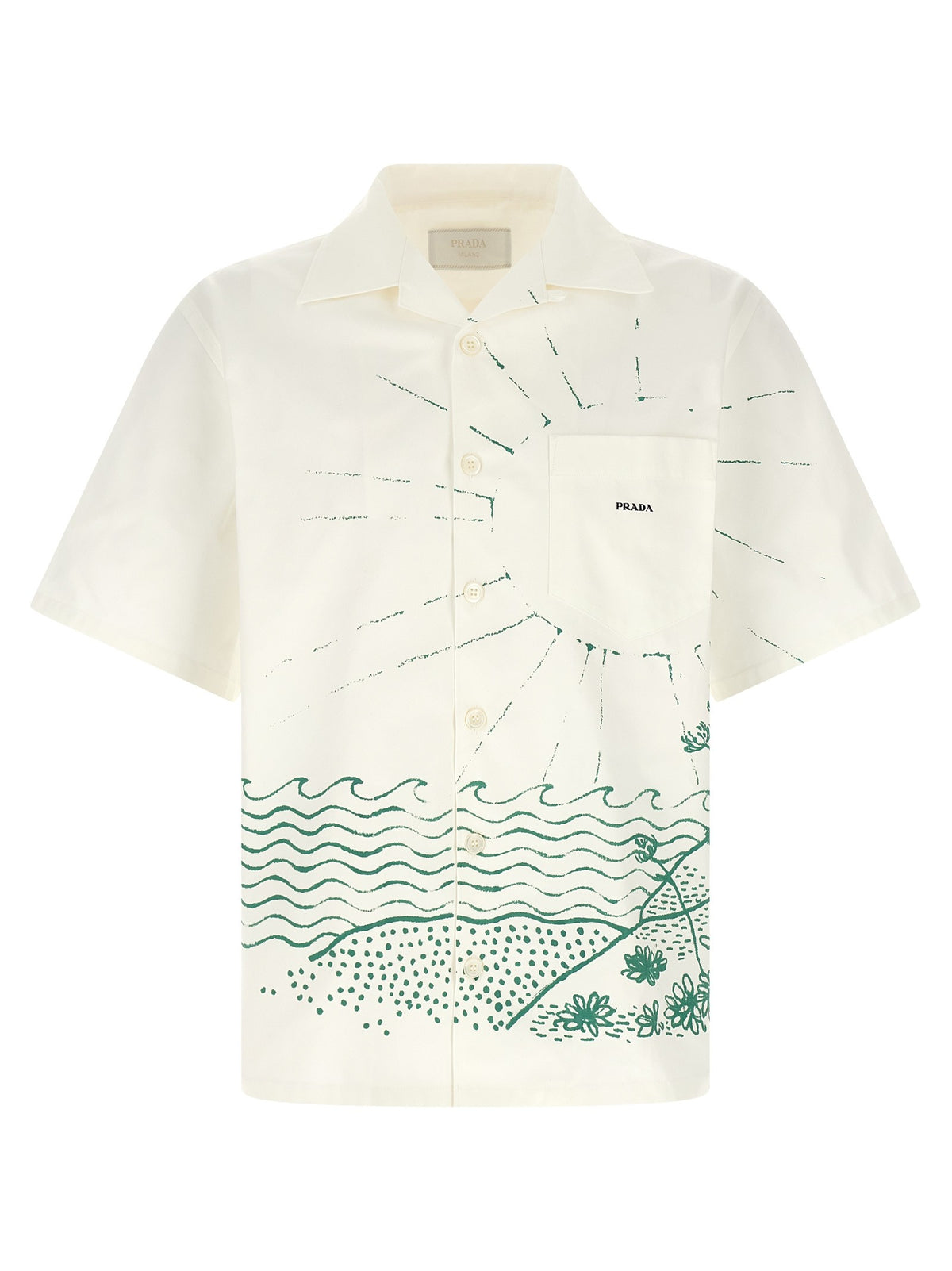 PRADA Cabin Bowling Shirt Green
