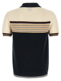 Casablanca Café Culture Polo Shirt Gold