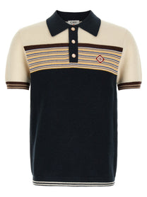 Casablanca Café Culture Polo Shirt Gold