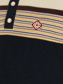 Casablanca Café Culture Polo Shirt Gold