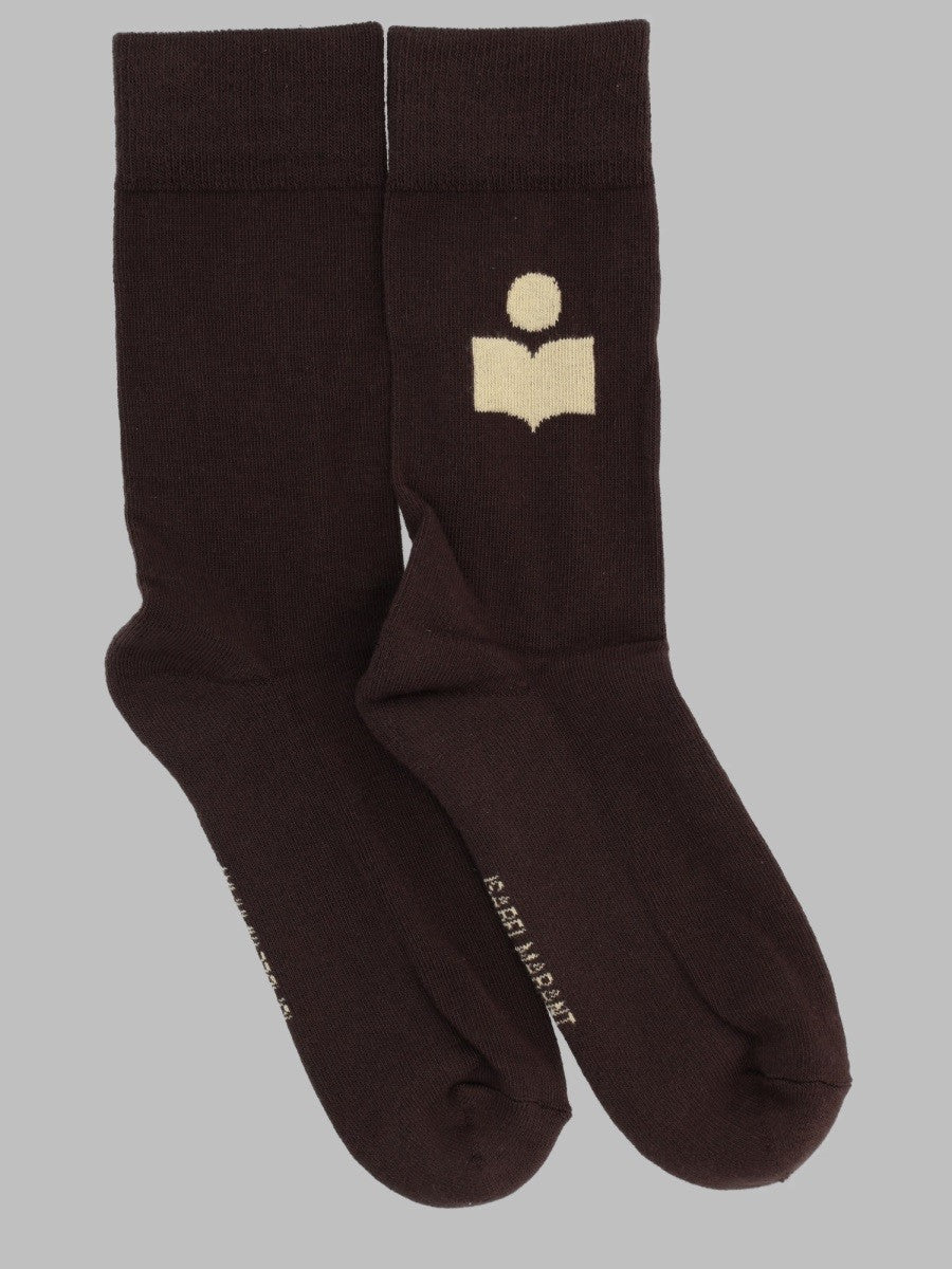 ISABEL MARANT Men's Calzini Siloki Brown
