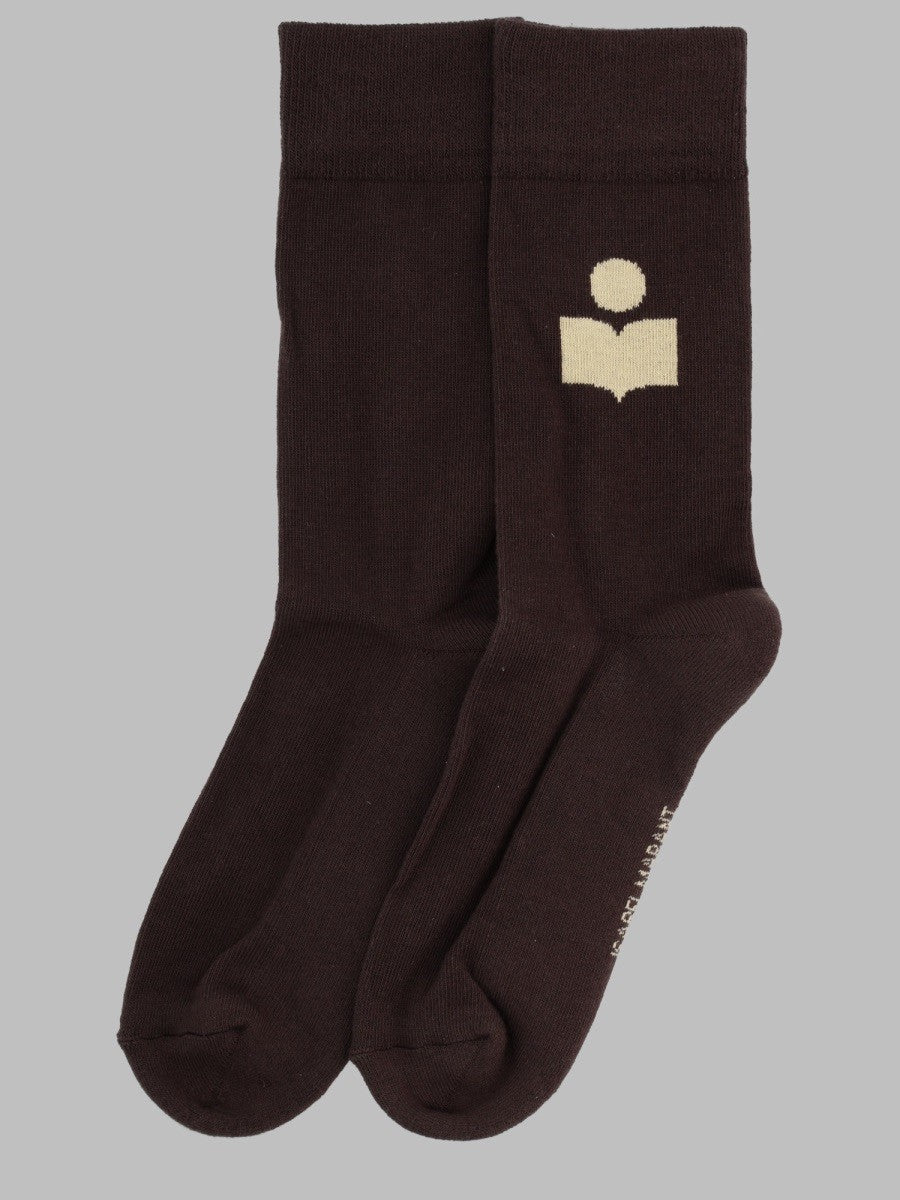 ISABEL MARANT Men's Calzini Siloki Brown