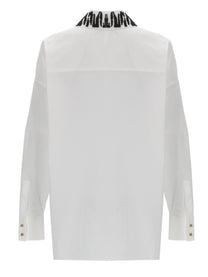 Max Mara Women's Camicia Con Dettaglio Strass White
