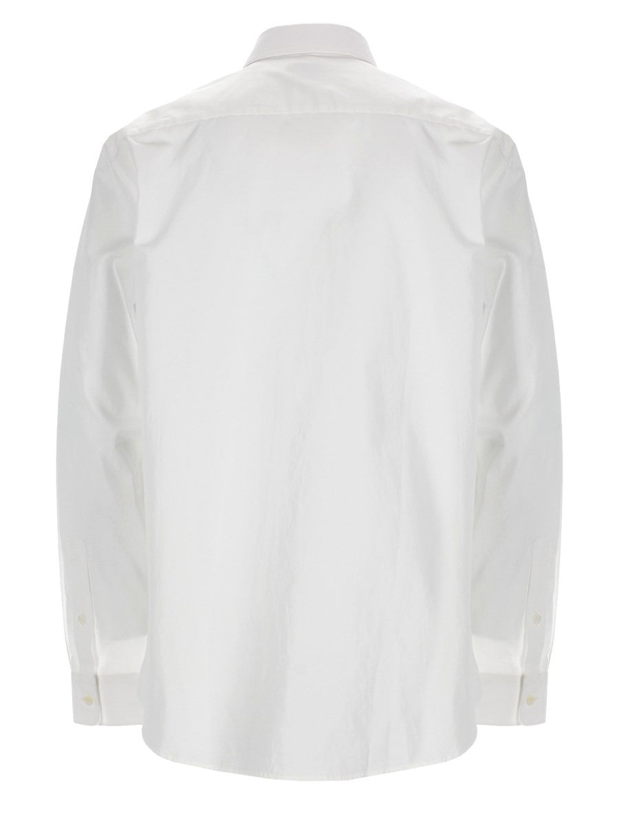 Burberry Men's Camicia Con Finiture Check White