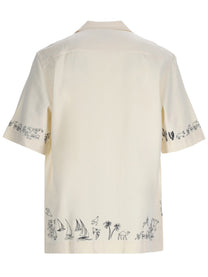Paul Smith Men's Camicia Con Ricami White