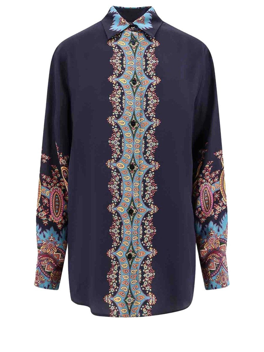 ETRO Women's Shirt with Print Floral Multicolor