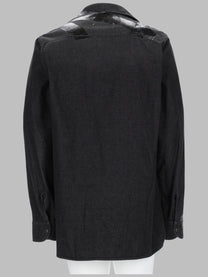 Maison Margiela Men's Camicia in Denim Taped Black