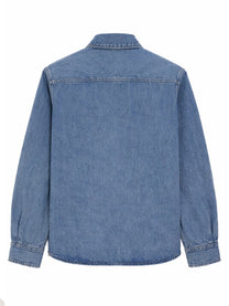 Ami Paris Unisex Camicia in Denim Blue