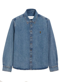 Ami Paris Unisex Camicia in Denim Blue