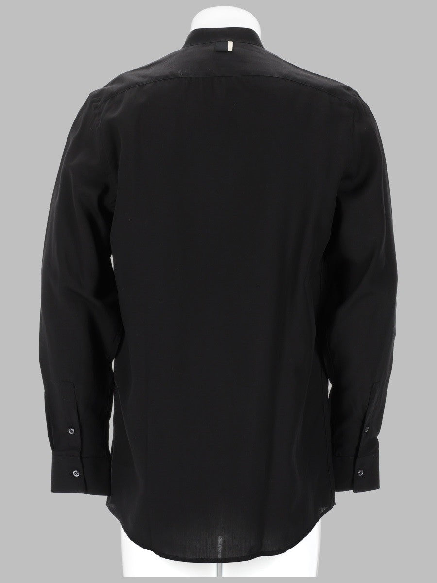 Low Brand Men's Camicia in Lyocell Black