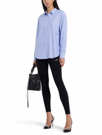 Balenciaga Women's Poplin Technical Ultra Fine Shirt Blue, view 2