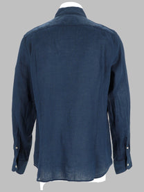 Mc2 Saint Barth Men's Camicia Pamplona in Lino Blue