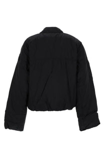 Canada Goose women’s bomber jacket Elba black puffer jacket with quilted design and ribbed cuffs