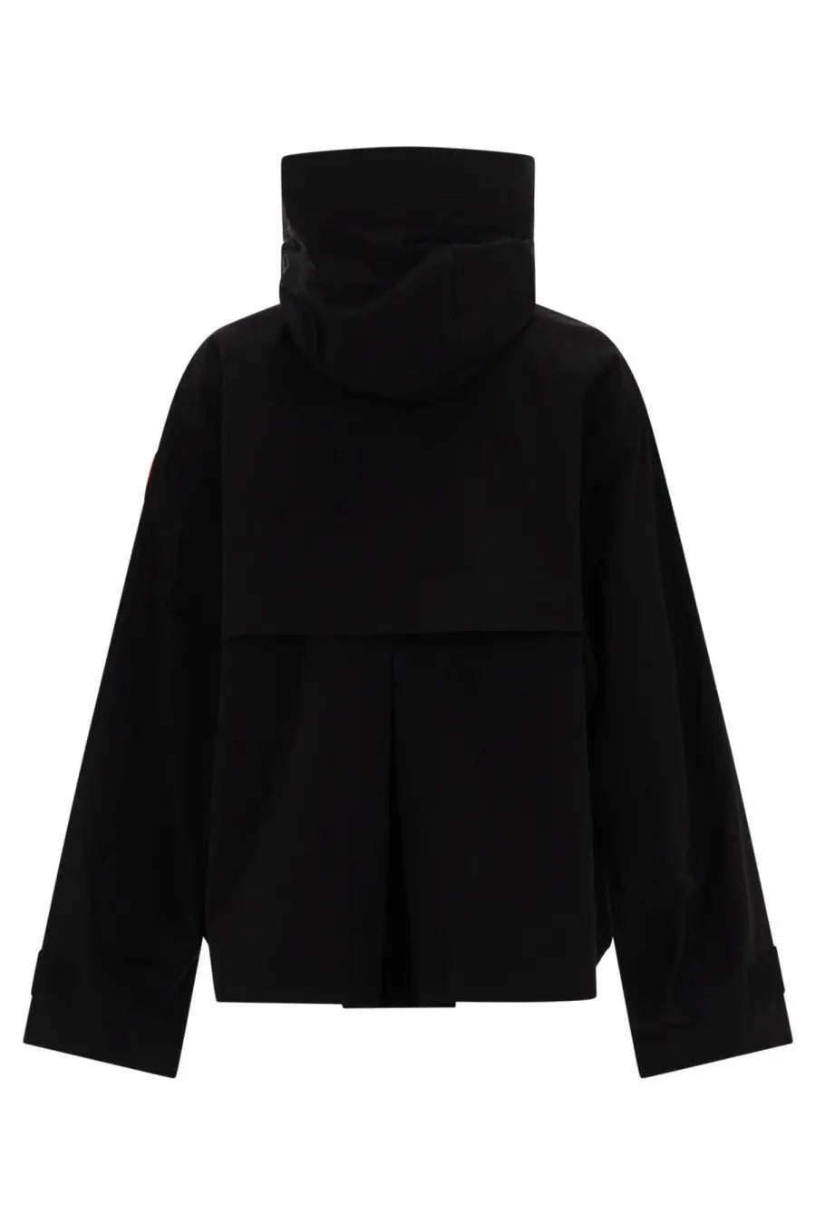 Canada Goose Women’s Tofino black hooded jacket with structured minimalist design and long sleeves for cold weather