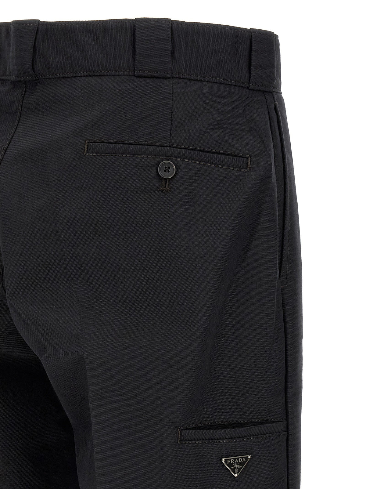 PRADA Canvas Pants Black