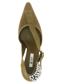 PRADA Canvas Pumps Green