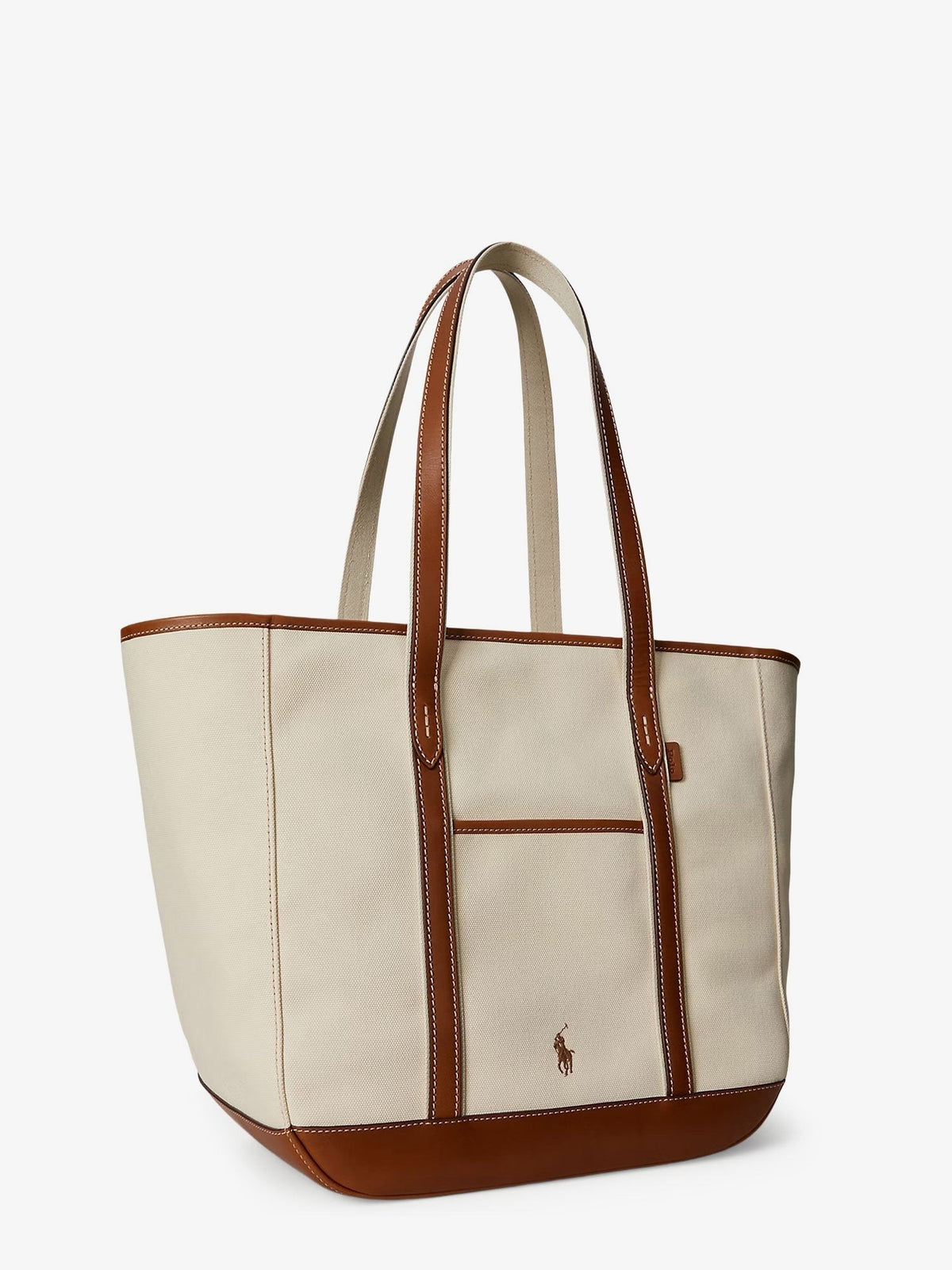 Polo Ralph Lauren Women's Canvas Shopping Bag White