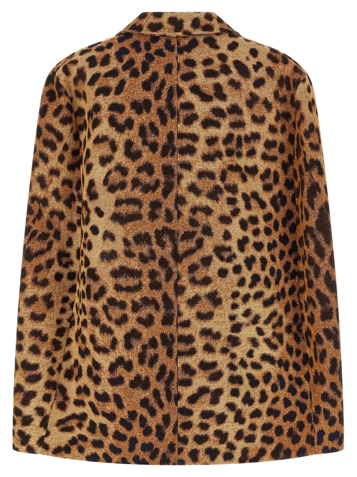 Federica Bonifaci Cape Leopard Blazer Beige