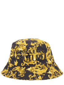 Versace Jeans Couture Men's Cappello Con Stampa Wave Black