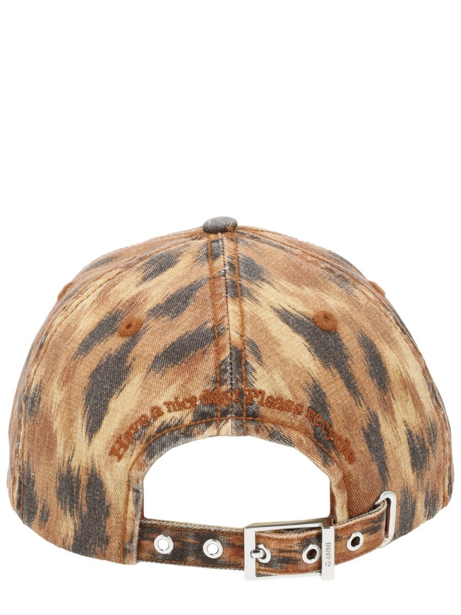 Ganni Women's Cappello DA Baseball Con Pattern